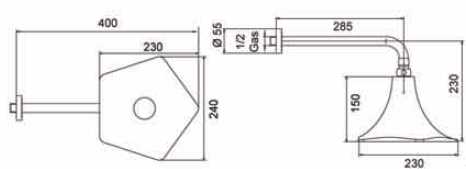 6478500000 Верхний душ Bandini Eden Santreyd - Вид №2