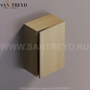 FLAT V Подвесной шкаф с петлями слева. Отделка: натуральный дуб. AFXMO236042RTRT