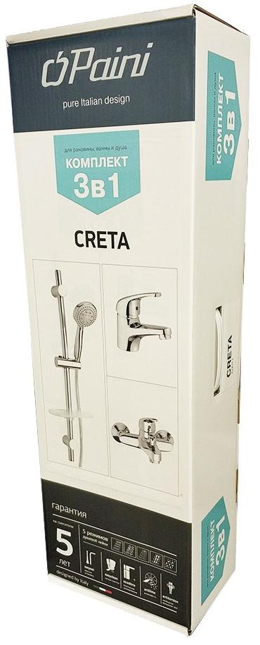 Paini Creta 42CRKIT3 - 3 в 1 комплект для раковины и ванны со стойкой - Вид №2