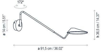BOVER Настенный светильник из металла Nón lá sun-id-1465659 - Вид №2