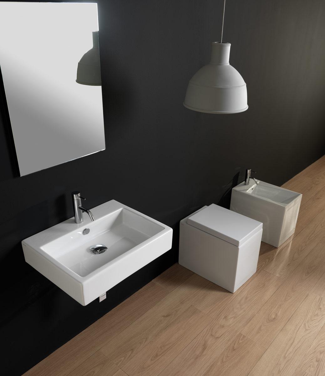 QULAV8026 Подвесная раковина настенная GSG CERAMIC Quad - Вид №1