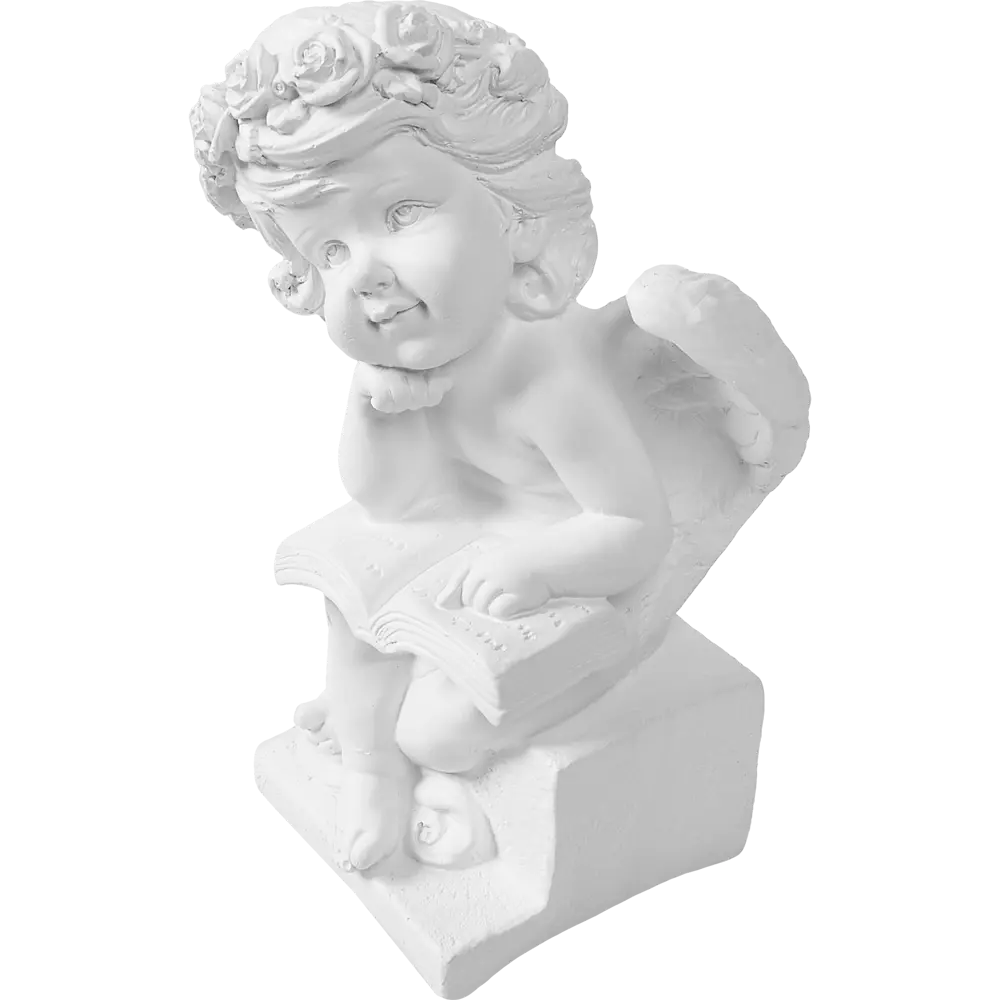 Фигура Ангел с книгой белая гипс 85488915 STLM-2117204 Santreyd  - Вид №3