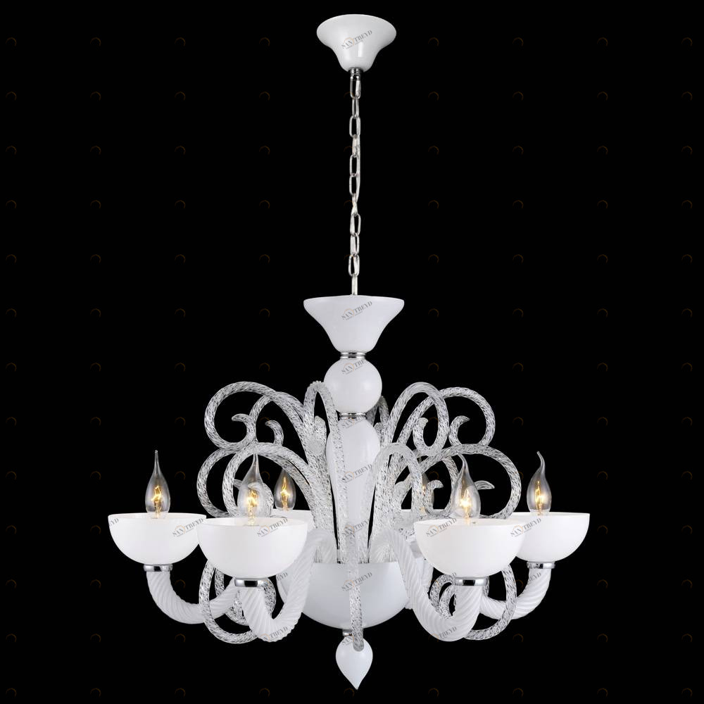 Потолочная люстра Crystal Lux Margo SP6 CRYSTAL LUX ДИЗАЙНЕРСКИЕ, MARGO 058701 Белый 