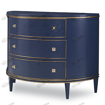 Тумбочка 17581-830-021 Orion Demilune Chest - Cadet Blue Ambella 