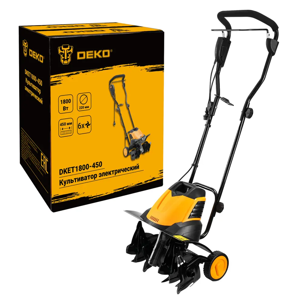 Культиватор электрический Deko DKET1800-450 1800 Вт STLM-2199201