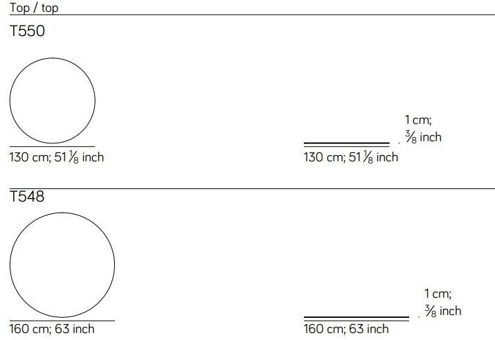 AMURA Круглый обеденный стол из дерева и стекла Twister sun-id-1476876 - Вид №9