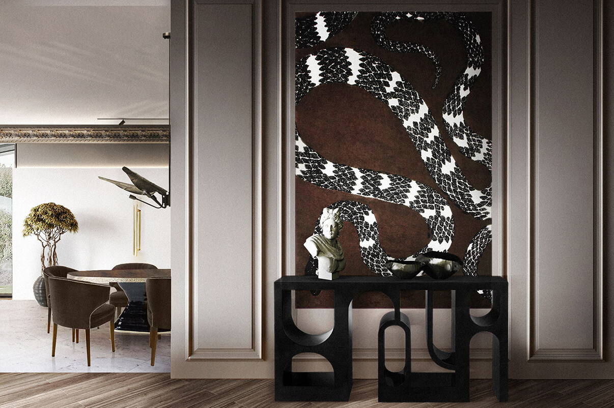 Змея 8 коврик RUG'SOCIETY Botanical 152_475 - Вид №7