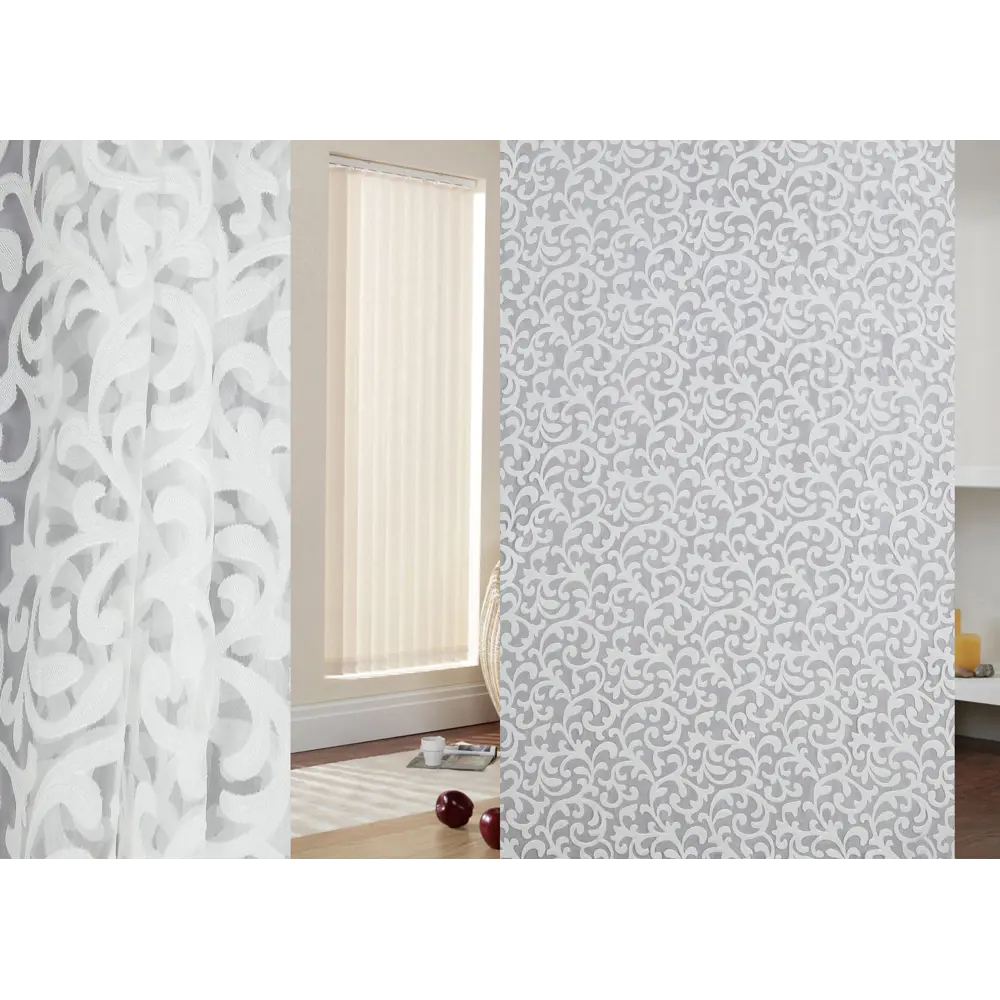 Тюль на ленте «Узор» 250x260 см вензель цвет белый ТОРГОВЫЙ ДОМ ТЕКСТИЛЬ STLM-2131847 - Вид №2