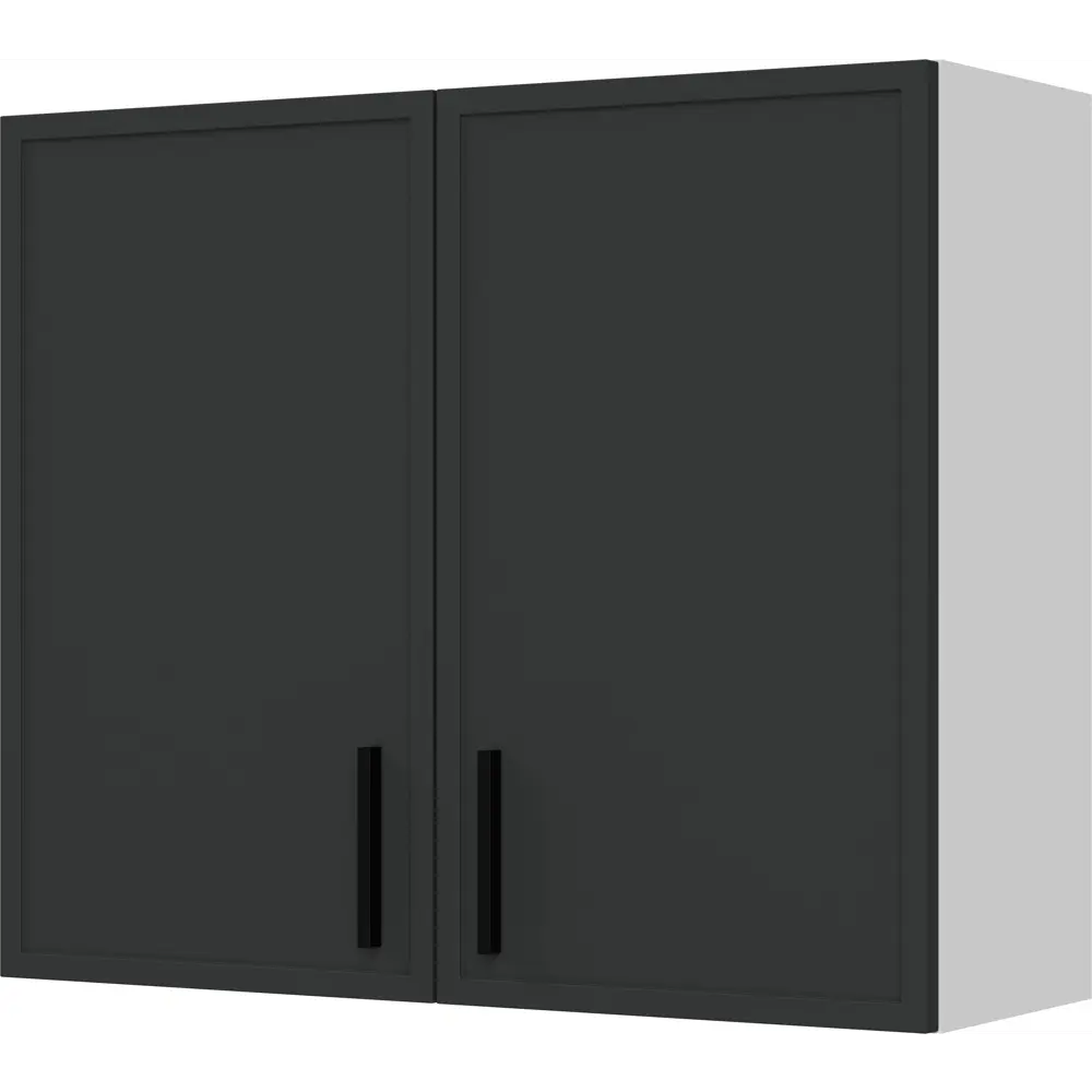 Кухонный шкаф навесной Неро 80x67.6x29 см МДФ цвет графит DELINIA STLM-2138877 - Вид №1