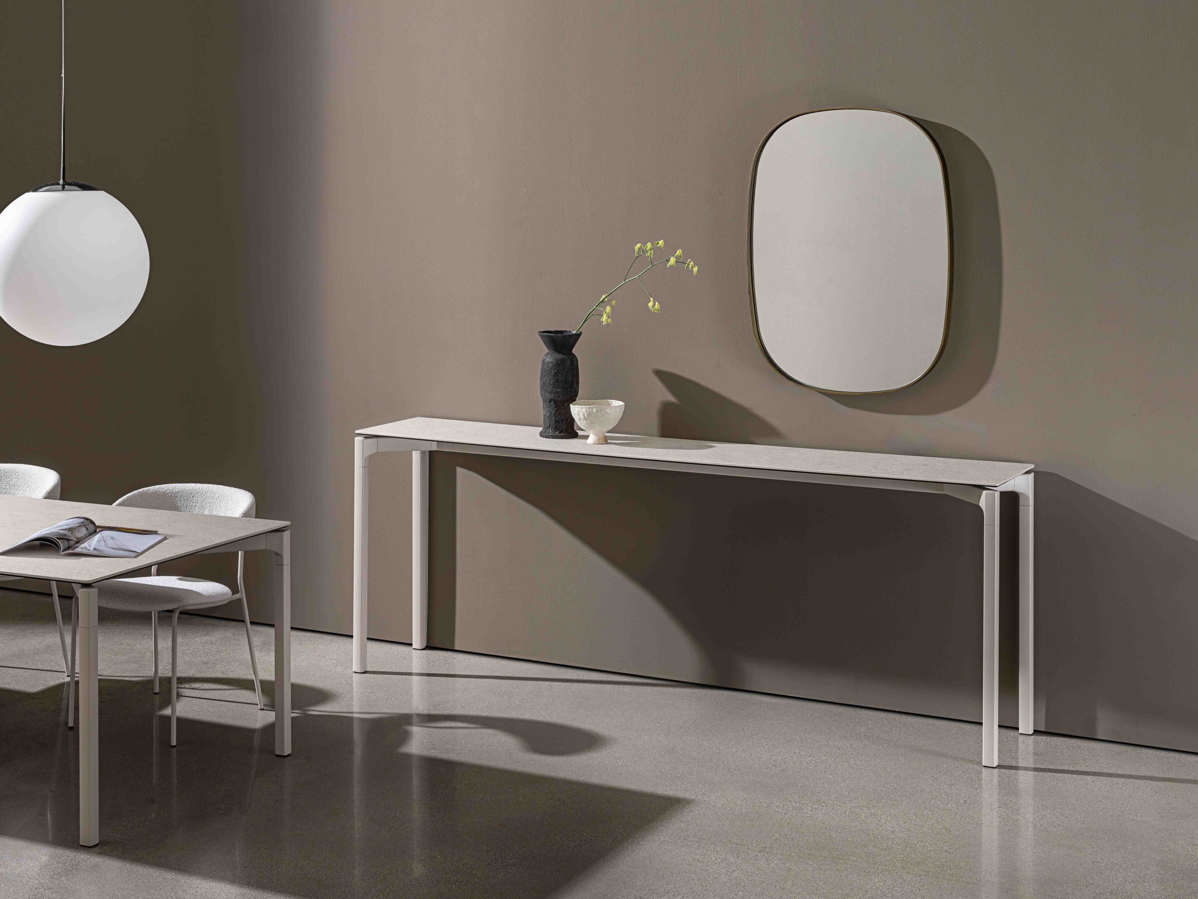 Керамическая прямоугольная консоль Sovet Italia Bone ARCH-00111175