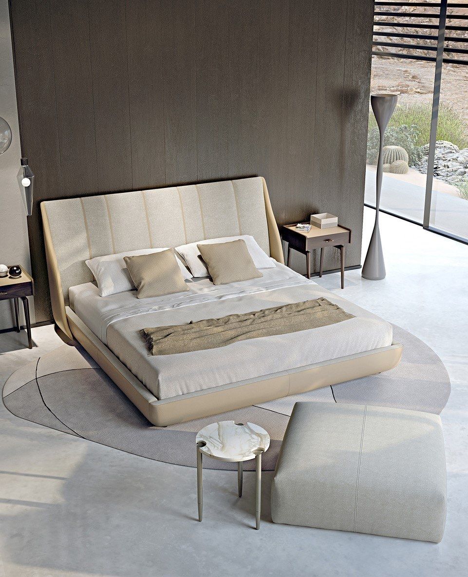 Двуспальная мягкая кровать с мягким изголовьем Turri ARCH-00072371 - Вид №2