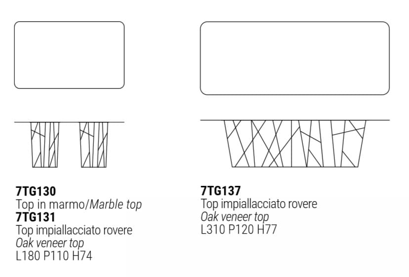 Мраморный прямоугольный стол для гостиной Marelli Twig ARCH-00078818 - Вид №20