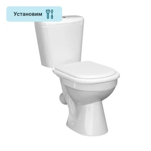 Унитаз-компакт Керамин Лаго МС Алкапласт косой выпуск одинарный слив