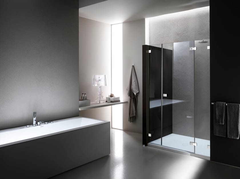 Стеклянная ниша душевая кабина с распашной дверью Provex Industrie X-Line ARCH-00110211