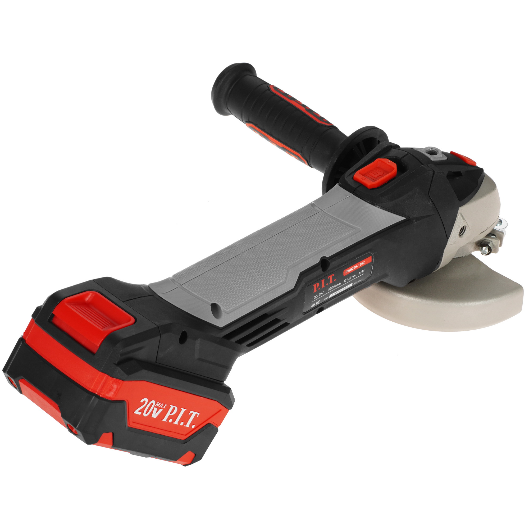 Углошлифовальная машина (УШМ) P.I.T. PWS20H-125C/1 OnePower 20V 9938101 PIT STDN-0123273 - Вид №1