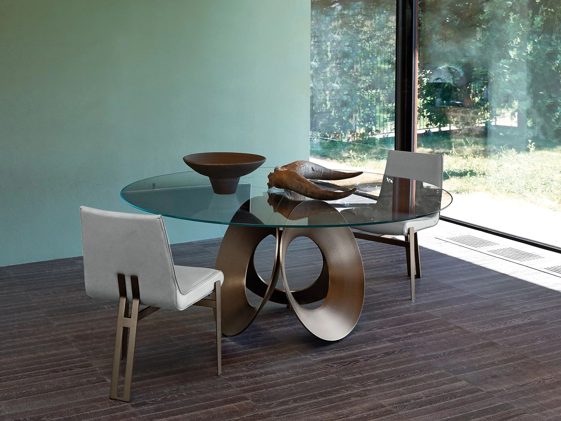 Круглый стеклянный стол Arketipo ORACLE ARCH-00046157 - Вид №2