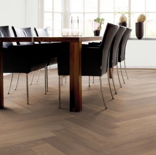 Паркет Ёлка Solidfloor New classic Св. Пол 1128549 Дуб Натур (Рельефная) 610х122 мм 1500200202 - Вид №27