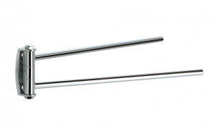 HS16(08) Stil Haus Hashi, полотенцедержатель двойной поворотный, цвет хром