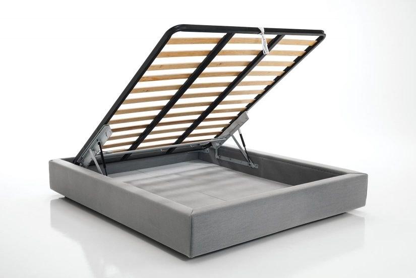 Lamantin Кровать-контейнер из ткани с обитым изголовьем sun-id-1347107 - Вид №3