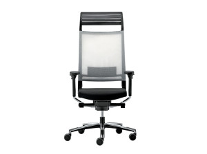 Сетчатое вращающееся офисное кресло с подголовником