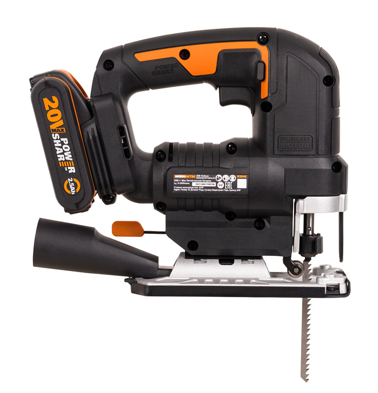 Электрический лобзик WORX W542 PowerShare 20V 9083059 STDN-0076571 - Вид №3