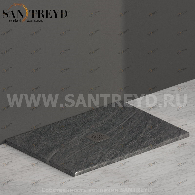 DT101SG Душевой поддон 100x70 керамический Globo Ceramica Globo DOCCIATRE