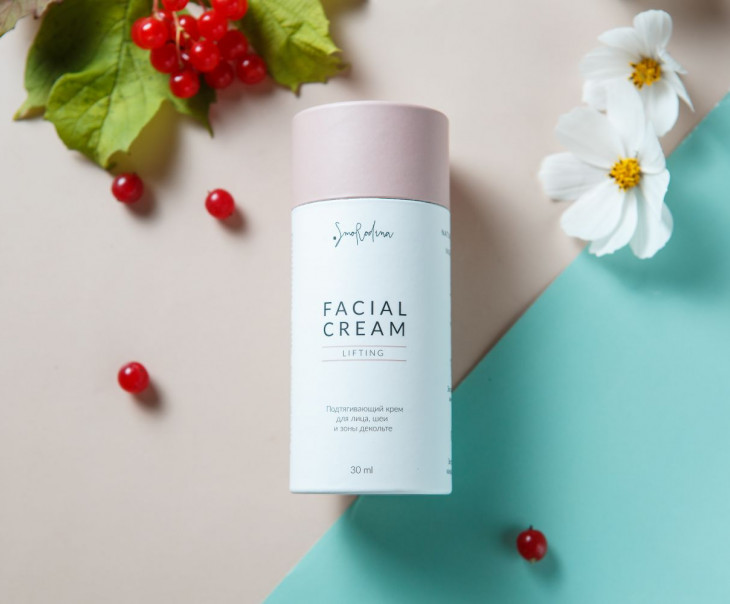 7093 Подтягивающий крем-флюид «Lifting» для кожи лица, шеи и декольте Вкусляндия 