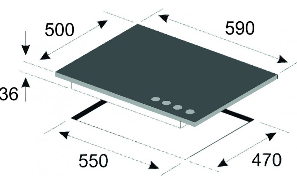 9229085 Газовая варочная поверхность Kaiser KG 6325 Em Sil Turbo STDN-0020112 - Вид №6