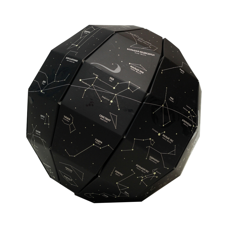 0200 Светящийся глобус звездного неба star light globe BadLab 