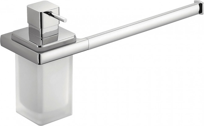 B6274 Полотенцедержатель 32 см с дозатором (хром) COLOMBO LULU Colombo Design
