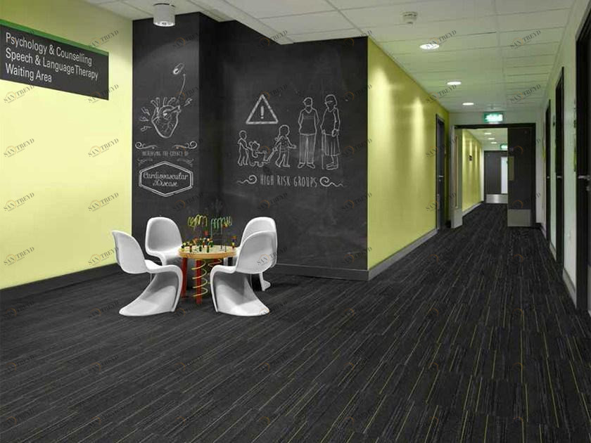 LIUNI Полосатый антибактериальный ковер Moquettes module sun-id-1405576