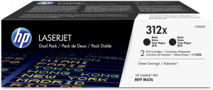 CF380XD 312x dual pack high yield black toner cartridge HP