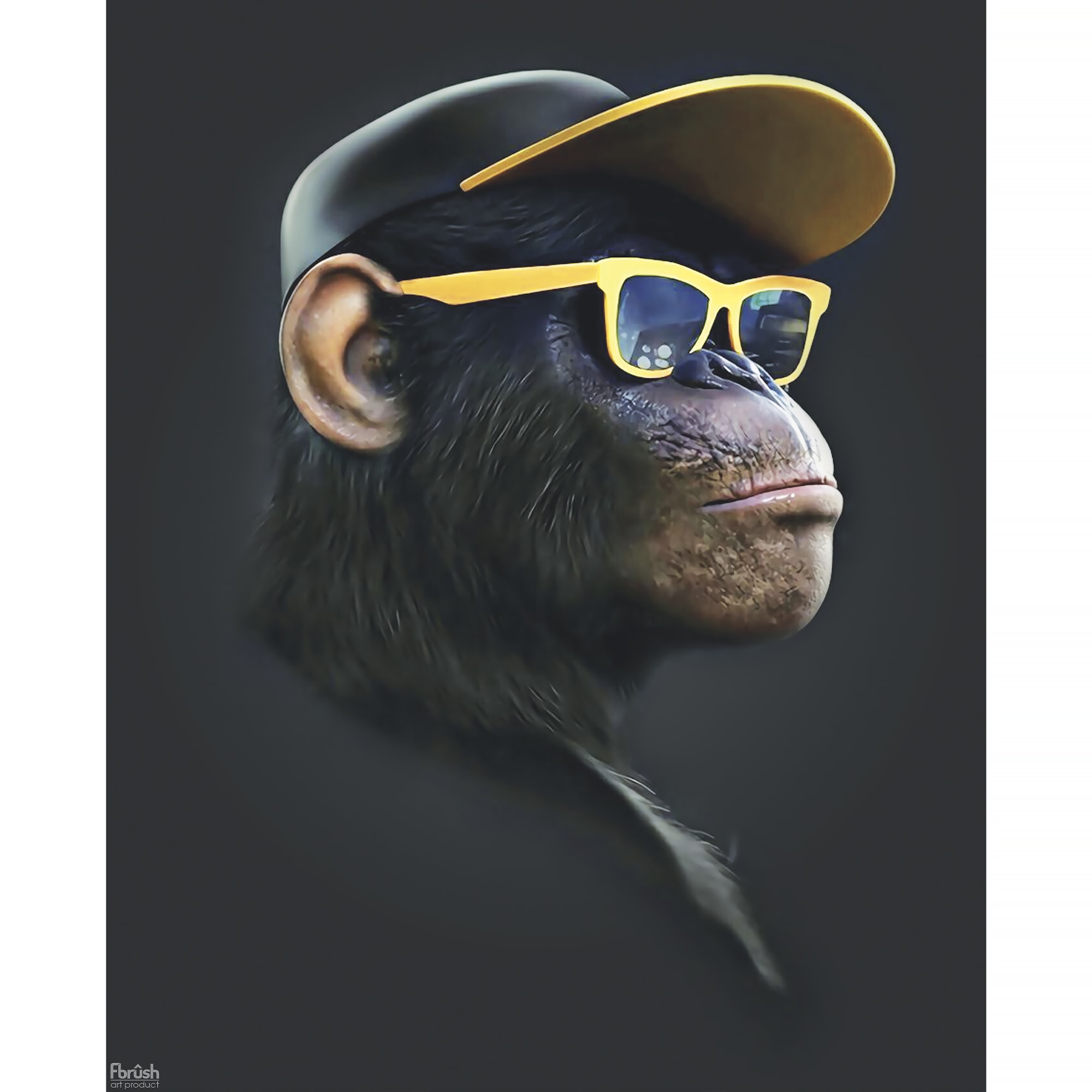 Картина на холсте "Ботан" 40x50 см FBRUSH - животные для кухни 82887137 STLM-0037522