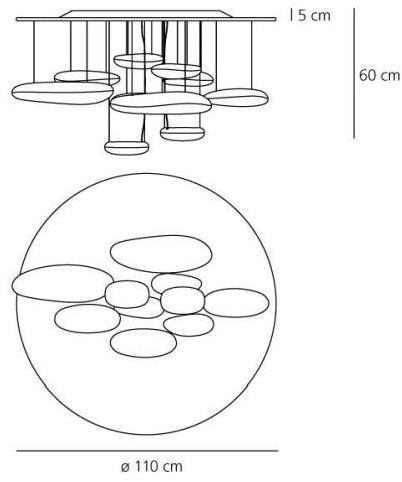 Artemide Алюминиевый потолочный светильник отраженного света Mercury 1366110a - Вид №2