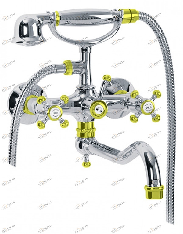 Смеситель MIGLIORE Lady ML.LAD-986.CRDO для ванны/душа - хром/золото 