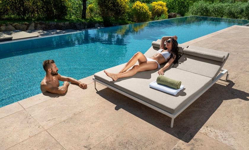 Talenti Садовый шезлонг с двойной регулировкой Cleo alu sun-id-1437880 - Вид №1