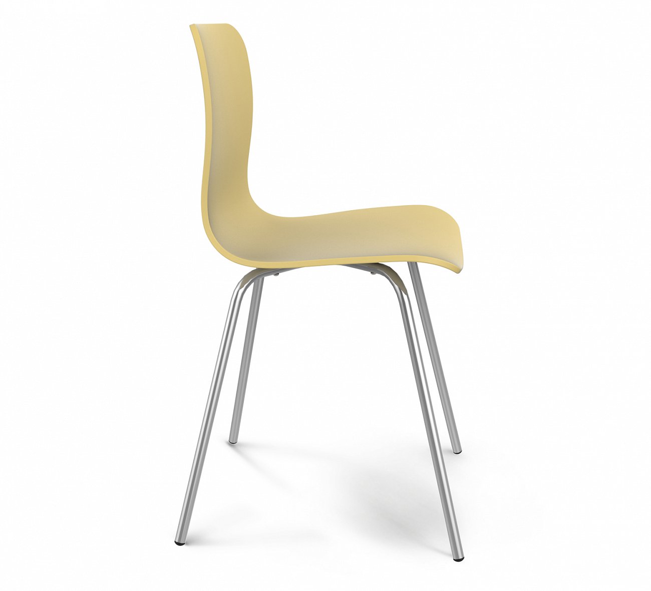 Стул DSR бежевый S33 (eames style) SHEFFILTON ДИЗАЙНЕРСКИЕ, EAMES STYLE 015573 Желтый  - Вид №1