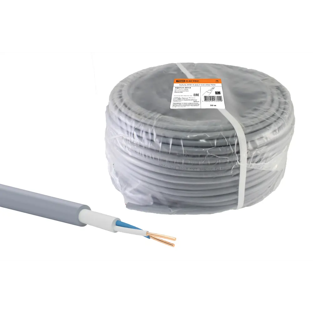 Кабель Tdm Electric NYM 2x2.5 50 м ГОСТ цвет серый STLM-2072753 - Вид №2