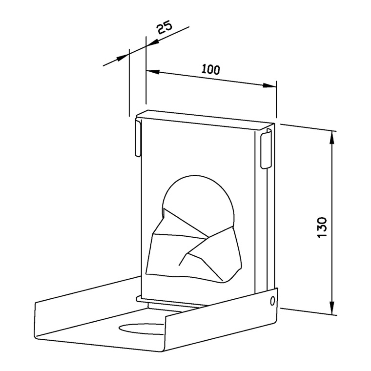 727500 Диспенсер для гигиенических сумок WP156 WAGNER_EWAR A-LINE Wagner Ewar  - Вид №1