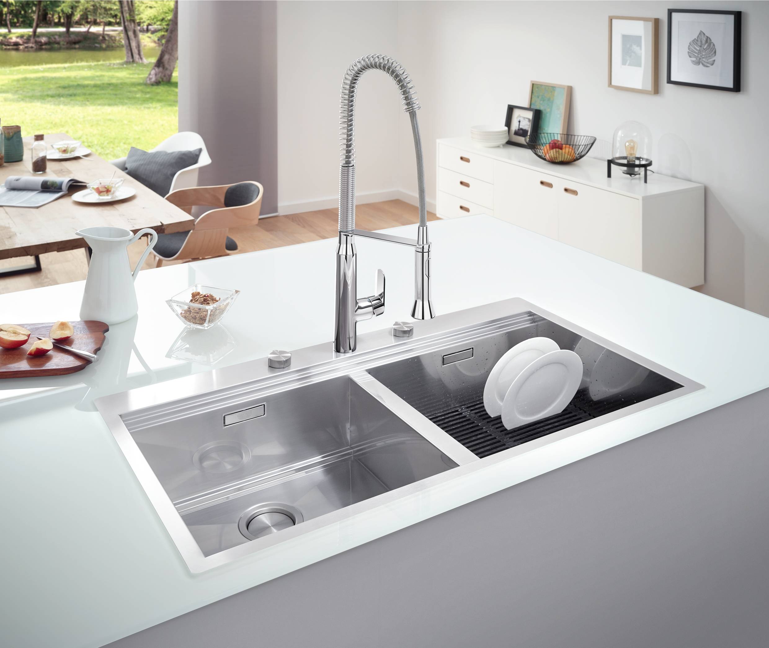 31585SD0 Мойка кухонная овальная Grohe K800 - Вид №2