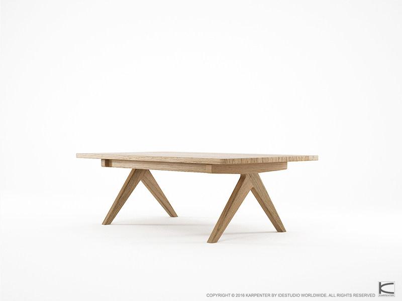 KARPENTER Прямоугольный журнальный столик из дуба Tribute Tb02-o - Вид №2