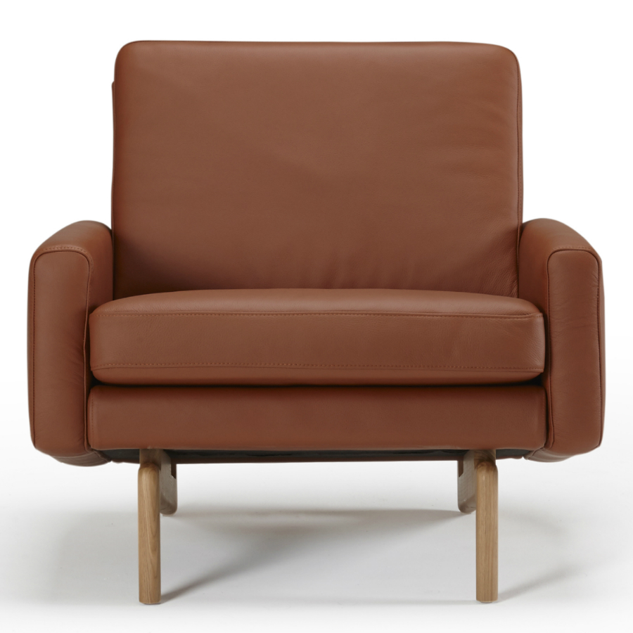 Кресло Egsmark, лакированный дуб, коричневое Kragelund 20001202801 - Вид №1