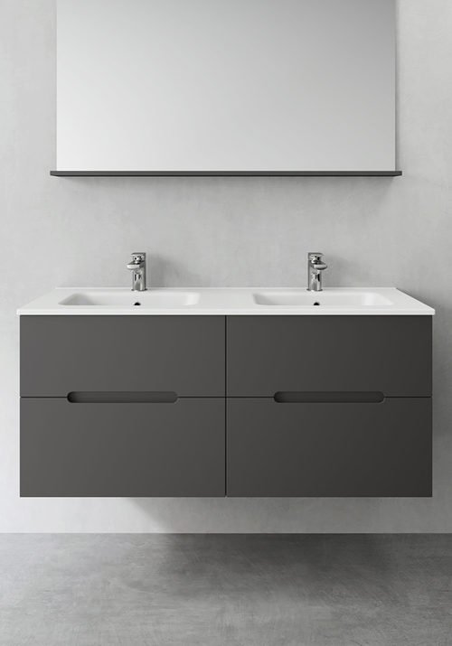 1390546 Шкаф Для Умывальника Sun Antracit 1200D Hafa  Антрацитовый 