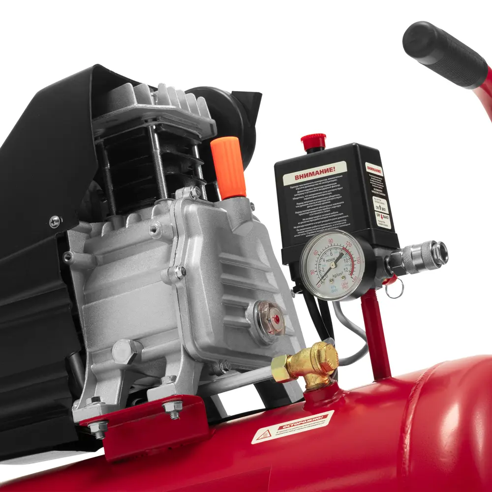 Компрессор сетевой поршневой масляный Kronwerk 58105, 50 л 220 л/мин STLM-2185706 - Вид №17