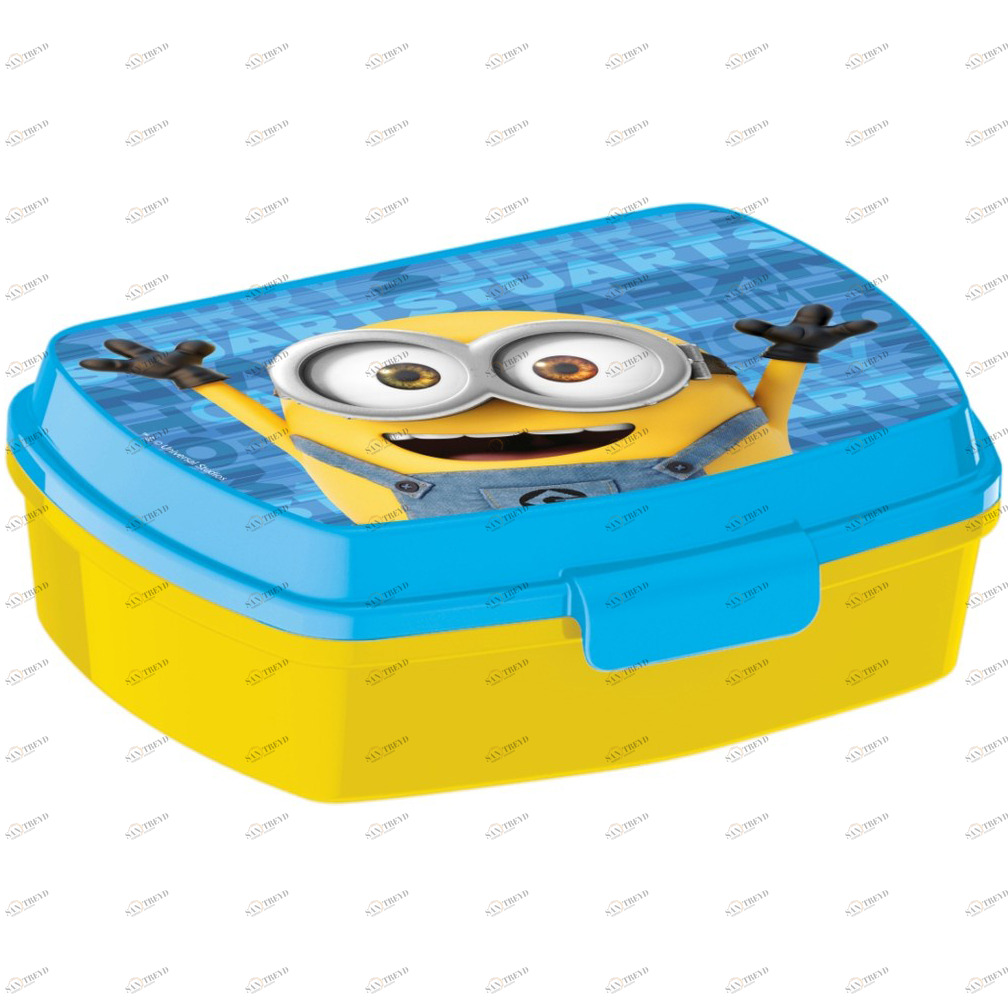 Ланч-бокс пластиковый "Миньоны. Правила", 17х14х5,6 см ND PLAY МИНЬОНЫ 335815 Желтый;голубой Santreyd 