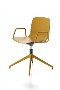 Стул офисный Alfa | 4 razze alluminio girevole “Office” con braccioli e alzata a gas Martedesign Alfa