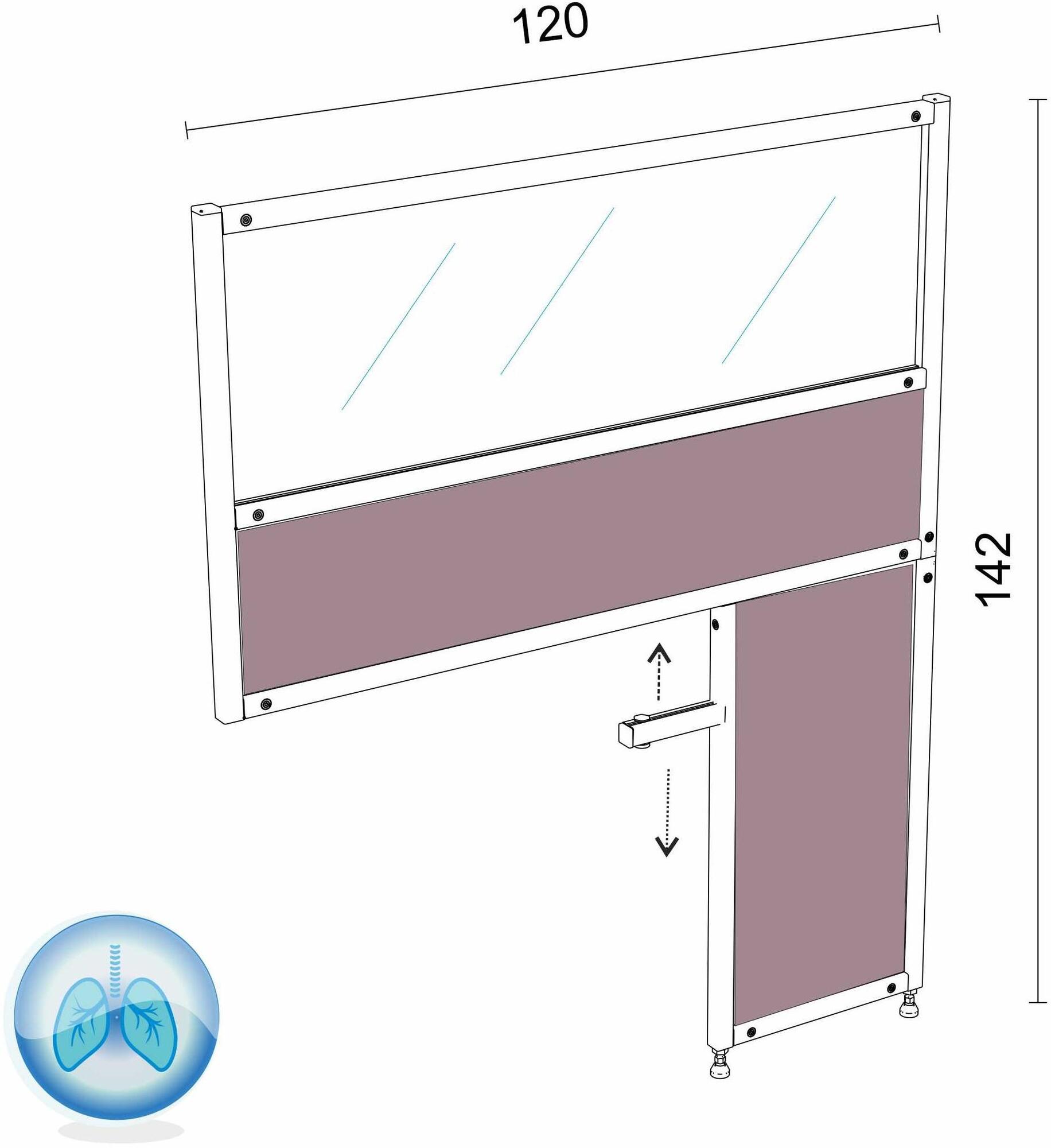 STUDIO T Офисная перегородка из стекла sun-id-1480225 - Вид №7
