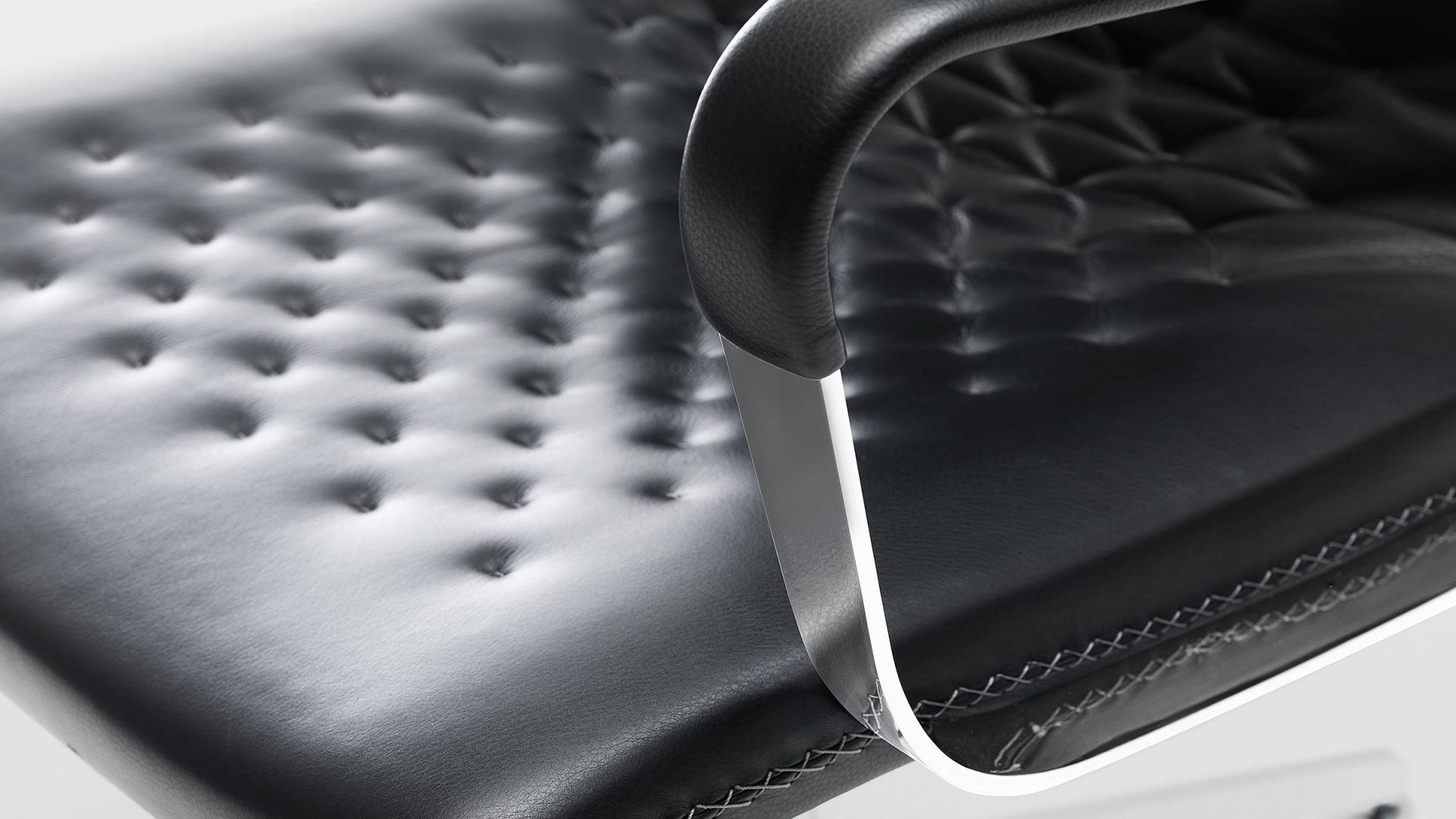 5 спиц с высокой спинкой кожаный поворотный операционный офисный стул de Sede DS-1051 ARCH-00052383 - Вид №2