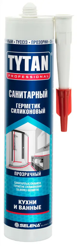 Герметик силиконовый Tytan прозрачный для внутренних и наружных работ 83612696