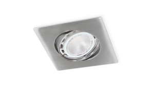 Металлический встраиваемый регулируемый квадратный прожектор